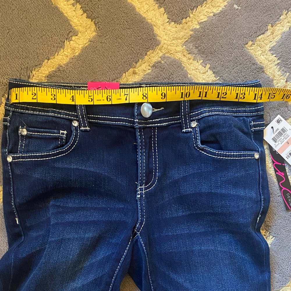 NWT INC International Concepts Women's Dark Blue Straight Leg Jeans - Picture 9 of 9